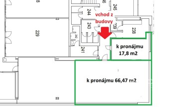 Pronájem kanceláří 84,27 m2 ulice Sokolovská